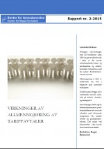 Rapport fra Senter for lønnsdannelse: Virkninger av allmenngjøring av tariffavtaler