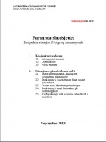 LO-notat: Foran statsbudsjettet